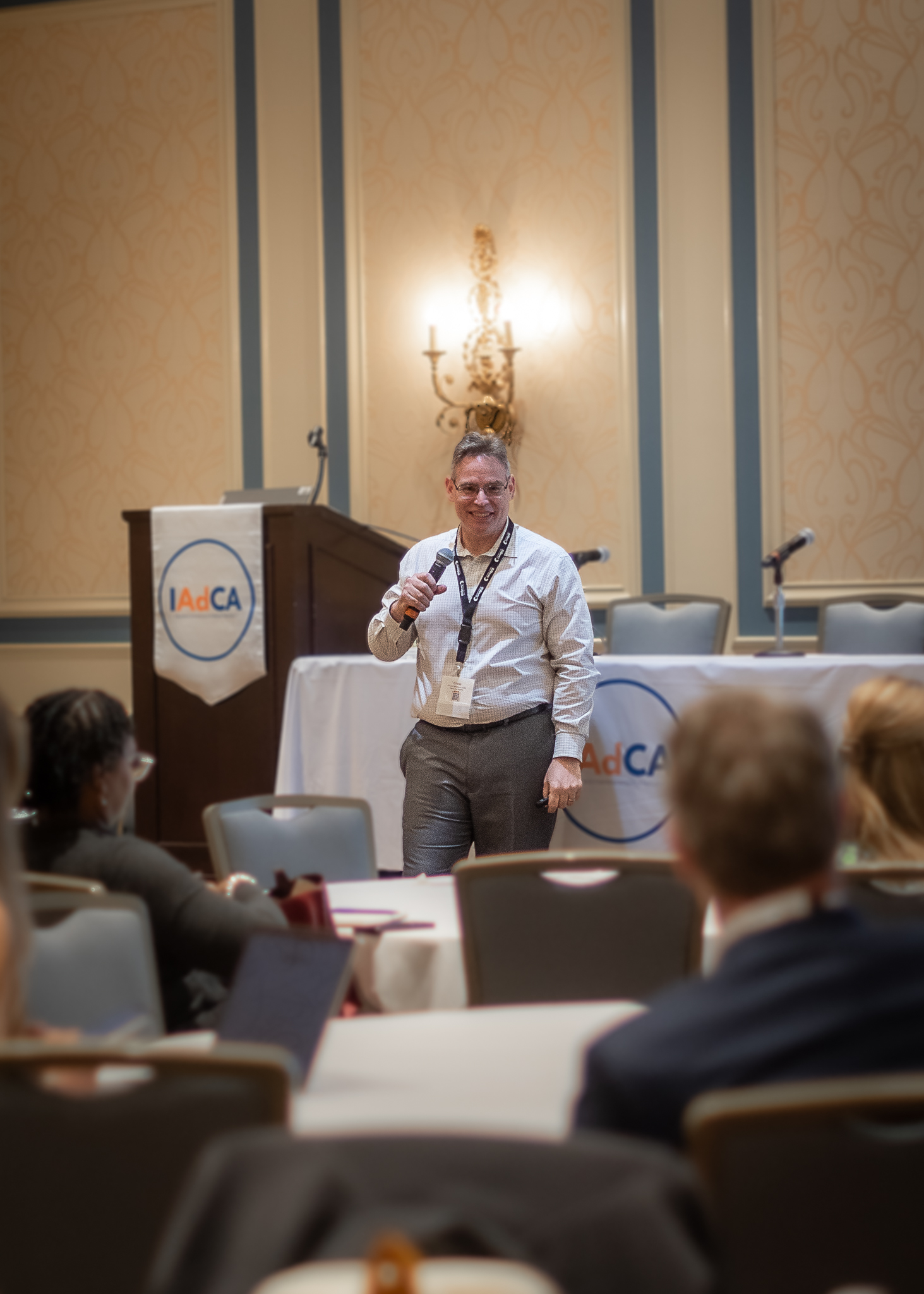 IAdCA Annual Conference attendees participating in discussion